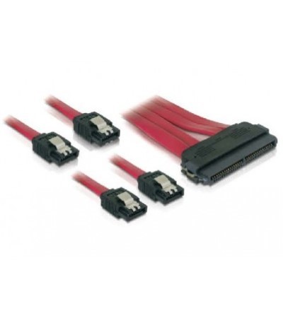 SAS 32pin to 4x SATA Metallclip