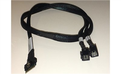 SlimLine SAS SFF-8654 8i to 2x MiniSAS HD SFF-8643 4i Cable