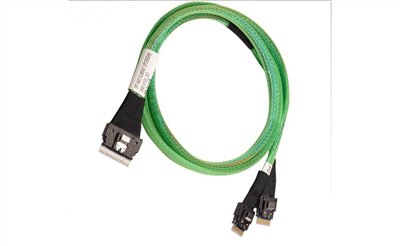 SlimLine SAS SFF-8654 8i to 2x SlimLine SAS SFF-8654 4i Cable