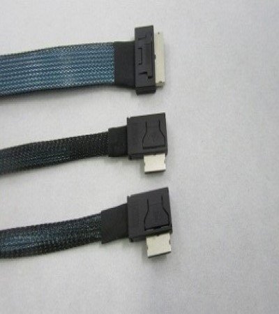 Oculink (SFF-8611) 8i Straight to 2x OCulink 4i RIght or Left Side Angled