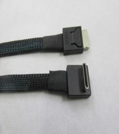 Oculink SFF-8611 Right-Angled to SFF-8611 Straight Angled