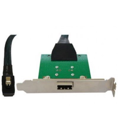 Internal MiniSAS to External MiniSAS 1-Port Adaper