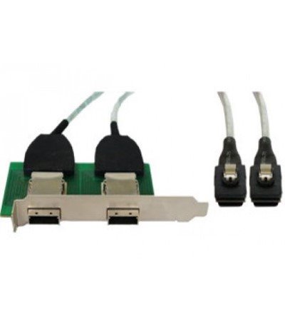 Internal MiniSAS to External MiniSAS 2-Port