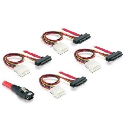 miniSAS SFF-8087 36 pin to 4x SAS SFF-8482 29 pin