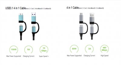 USB 3.1 Type C 4 in 1 3.1& 2.0 Cable