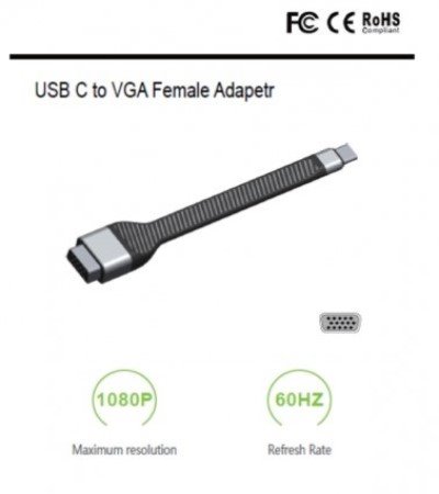 USB Type C to VGA Female Adapter
