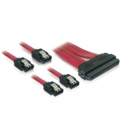 SAS 32pin to 4x SATA Metallclip