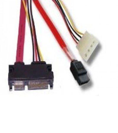 SATA 22P to SATA 7P + power